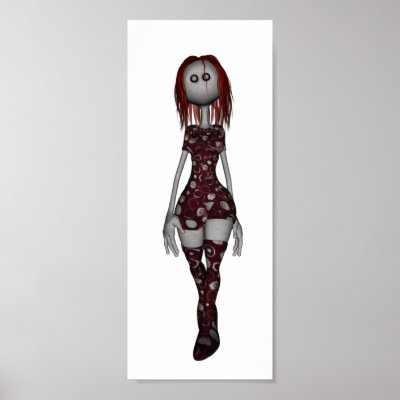 3D Freaky Bonga Doll - Redhead Posters by VoXeeD