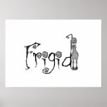 3D Frigid Bonga Doll Lady - Cracked Statue Style Posters
