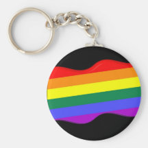 3D Gay Pride Flag Keychain