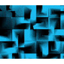 3D Geometrics - Cerulean Blue Deep mousepad