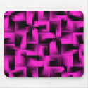 3D Geometrics - Shocking Pink mousepads