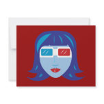3D Girl Custom Invitations