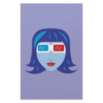 3D Girl Personalized Stationery