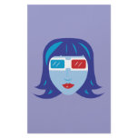 3D Girl Personalized Stationery