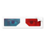3D glasses bumper sticker