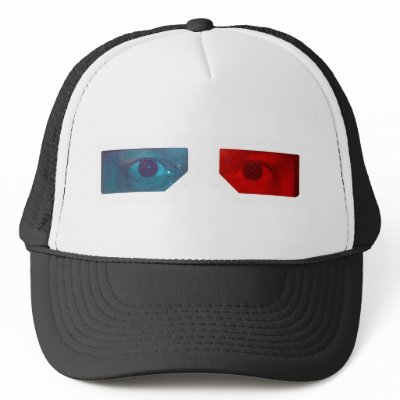 3D glasses hat by teebag