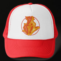 3d Graffiti Logo - A - Trucker Hat