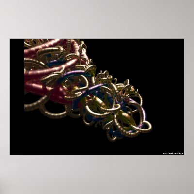 3D graphics poster style Chain by devinmoore