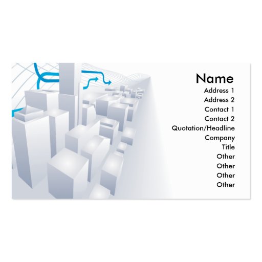 3d grey city business card background (front side)