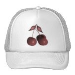 3D Halftone Cherries Retro Red Hats