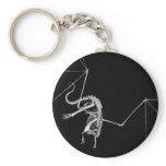 3D Halftone Flying Dragon Skeleton 1 Key Chain