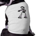 ♪♫♪ 3D Halftone Sci-Fi Robot Guy Dancing Pet T Shirt