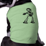 ♪♫♪ 3D Halftone Sci-Fi Robot Guy Dancing Doggie T-shirt
