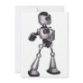 ♪♫♪ 3D Halftone Sci-Fi Robot Guy Dancing Custom Invitation