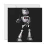 ♪♫♪ 3D Halftone Sci-Fi Robot Guy Dancing Custom Announcement