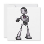 ♪♫♪ 3D Halftone Sci-Fi Robot Guy Dancing Custom Announcements
