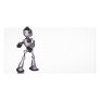 ♪♫♪ 3D Halftone Sci-Fi Robot Guy Dancing Photo Greeting Card