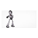 ♪♫♪ 3D Halftone Sci-Fi Robot Guy Dancing Photo Greeting Card