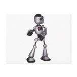 ♪♫♪ 3D Halftone Sci-Fi Robot Guy Dancing Postcards
