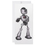 ♪♫♪ 3D Halftone Sci-Fi Robot Guy Dancing Rack Card Template