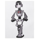 3D Halftone Sci-Fi Robot Guy Custom Flyer