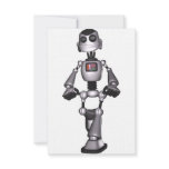 3D Halftone Sci-Fi Robot Guy Personalized Invite