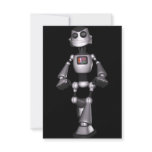 3D Halftone Sci-Fi Robot Guy Invitation