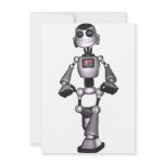 3D Halftone Sci-Fi Robot Guy Custom Invites