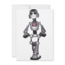 3D Halftone Sci-Fi Robot Guy Custom Invites