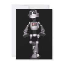 3D Halftone Sci-Fi Robot Guy Announcements