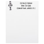 3D Halftone Sci-Fi Robot Guy Personalized Letterhead