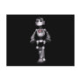 3D Halftone Sci-Fi Robot Guy Post Card
