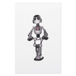 3D Halftone Sci-Fi Robot Guy Stationery