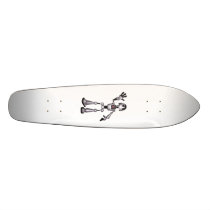 3D Halftone Sci-Fi Robot Guy Waving Skate Board Decks