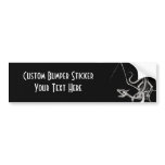 3D Halftone Skeleton Dragon 4 Bumper Sticker