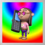 3d Hippy Mobile Phone Print