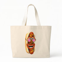 3d Hot Dog Cool Pink Shades Bag