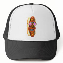 3d Hot Dog Cool Pink Shades Mesh Hats