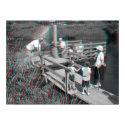 3D Image. Hampton Lode Ferry, Shropshire, England posters