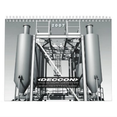 3D INDUSTRIAL FINE ART B&W - DIGITAL ART CALENDARS by deccon