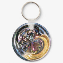 3D Jewel-toned keyring keychains by curiouskiwi 3D Jewel-toned keyring keychains