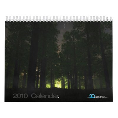 3D Landscapes - 2010 Wall Calendar by 3DdesktopsUK