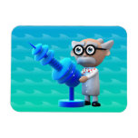 3d Mad Scientist Ray Gun Flexible Magnets