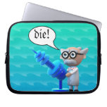 3d Mad Scientist Ray Gun Laptop Sleeves