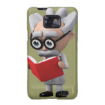 3d mad scientist reading (Editable) Samsung Galaxy Case