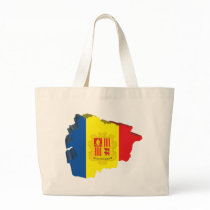 3D Map Of Andorra Tote Bag