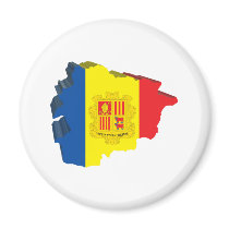 3D Map Of Andorra Fridge Magnets