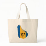 3D Map Of Barbados Tote Bag