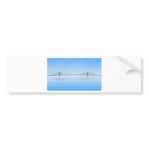 3D Model: Akashi Kaikyo Suspension Bridge bumper stickers