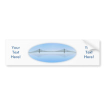 3D Model: Akashi Kaikyo Suspension Bridge bumper stickers